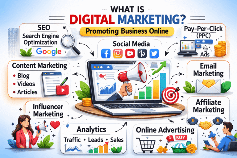 Is this image explaining what digital marketing is?